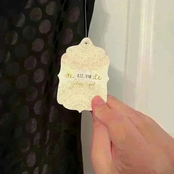 NWT ALTER'D STATE Small Black mini dress with tie straps - Picture 5 of 5